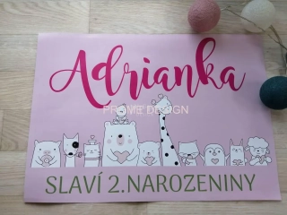 Narozeninový plakát - Lilianka