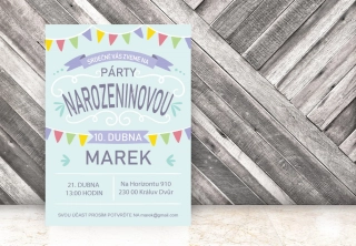 NAROZENINOVÁ POZVÁNKA - Fáborky