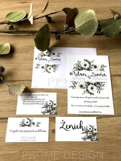 POZVÁNKY KE STOLU -  Flowers f