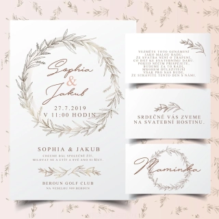 POZVÁNKY KE STOLU - Eukalyptus gold