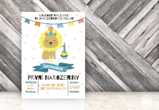 NAROZENINOVÁ POZVÁNKA - Lev 533